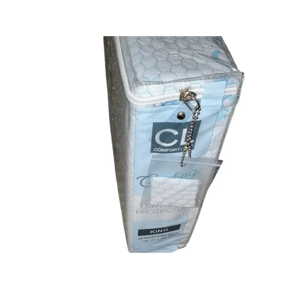 Comfort Lab Cooling Mattress Protector King NEW 78x80 Breathable Waterproof